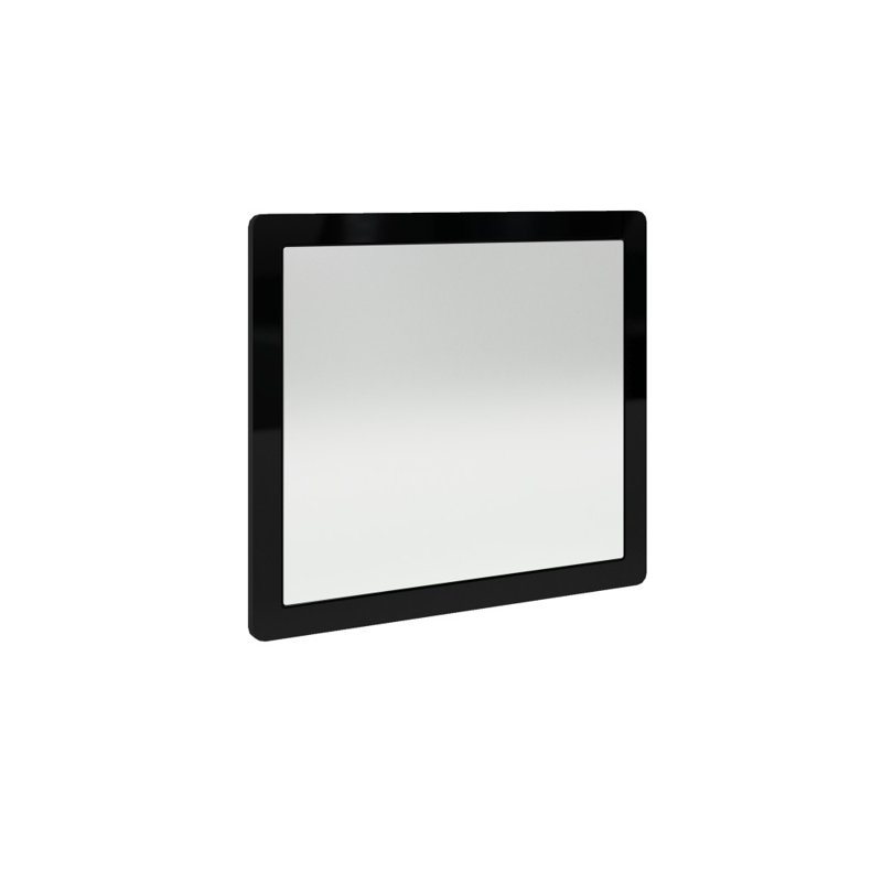 Mcduff Glass Flat Wall Mirror, Black HG