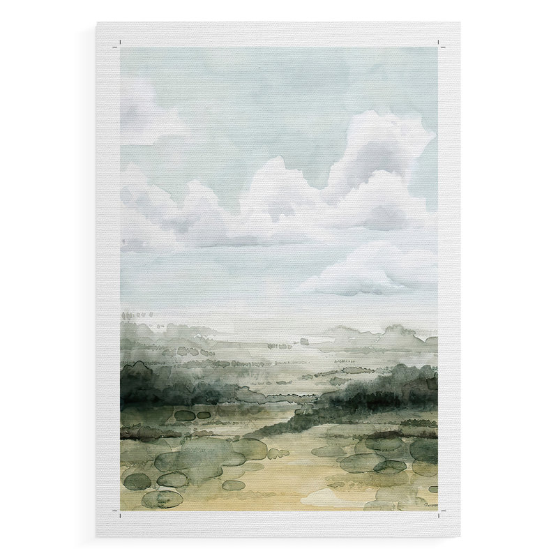 Valley High Faits I - Impression sur toile seulement - non encadrée, H 60 po x l 40 po