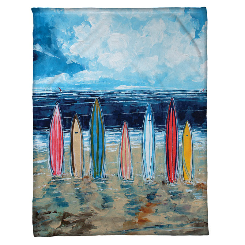 Surfboards Standard Throw Blanket