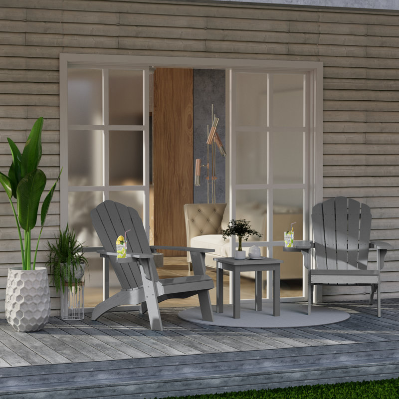 Chaise Adirondack Jadam, Gris