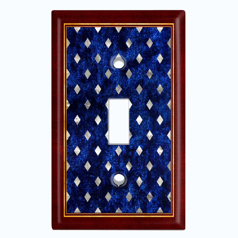 Plaque murale berçante à motif de fleurs avec 1 diamant