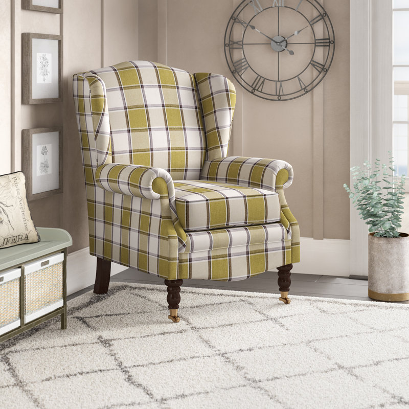 Josephson Upholstered Wingback Chair, Linea French Grey
