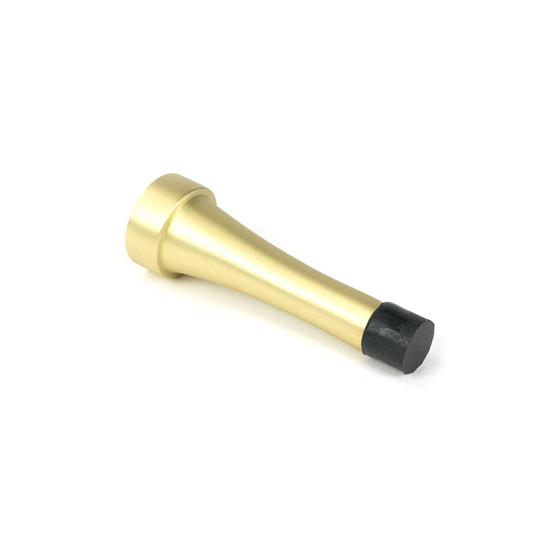 Projection Satin Brass Door Stop