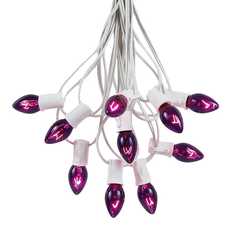 Éclairage pour chaîne de noël 100, Mauve, 100, 120"