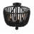 Conway 4 - Light Unique Empire Chandelier with Beaded Accents-336608187