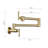 Wall Mount Folding Kitchen Pot Filler Faucet-104406464