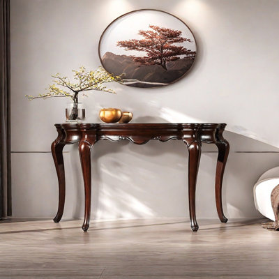 American Country Style Solid Wood Console Table