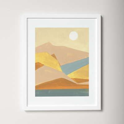 Retro Abstract I Southwest Mountains Print