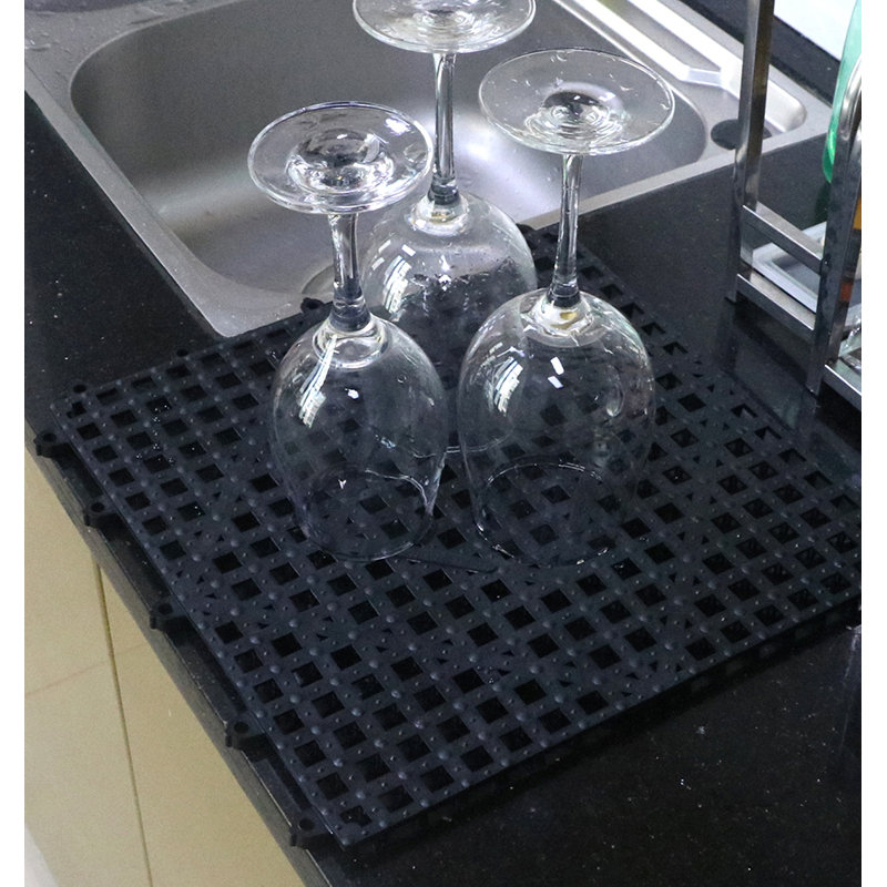 Tapis de bar carré Bar Lux - emboîtable - 12 po x 12 po - boîte de 50 pièces