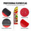 Double Sided 496.8cm H x 79.9cm W Metal Flag Set