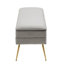 Banc de rangement à couvercle rabattable rembourré-1852345177