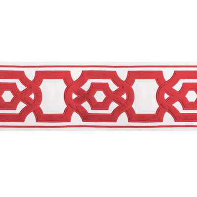 Treillis Passementerie II Cerise Tape Fabric