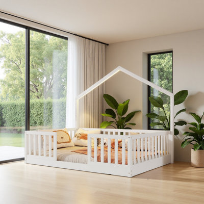 Floor Bed With High Rails