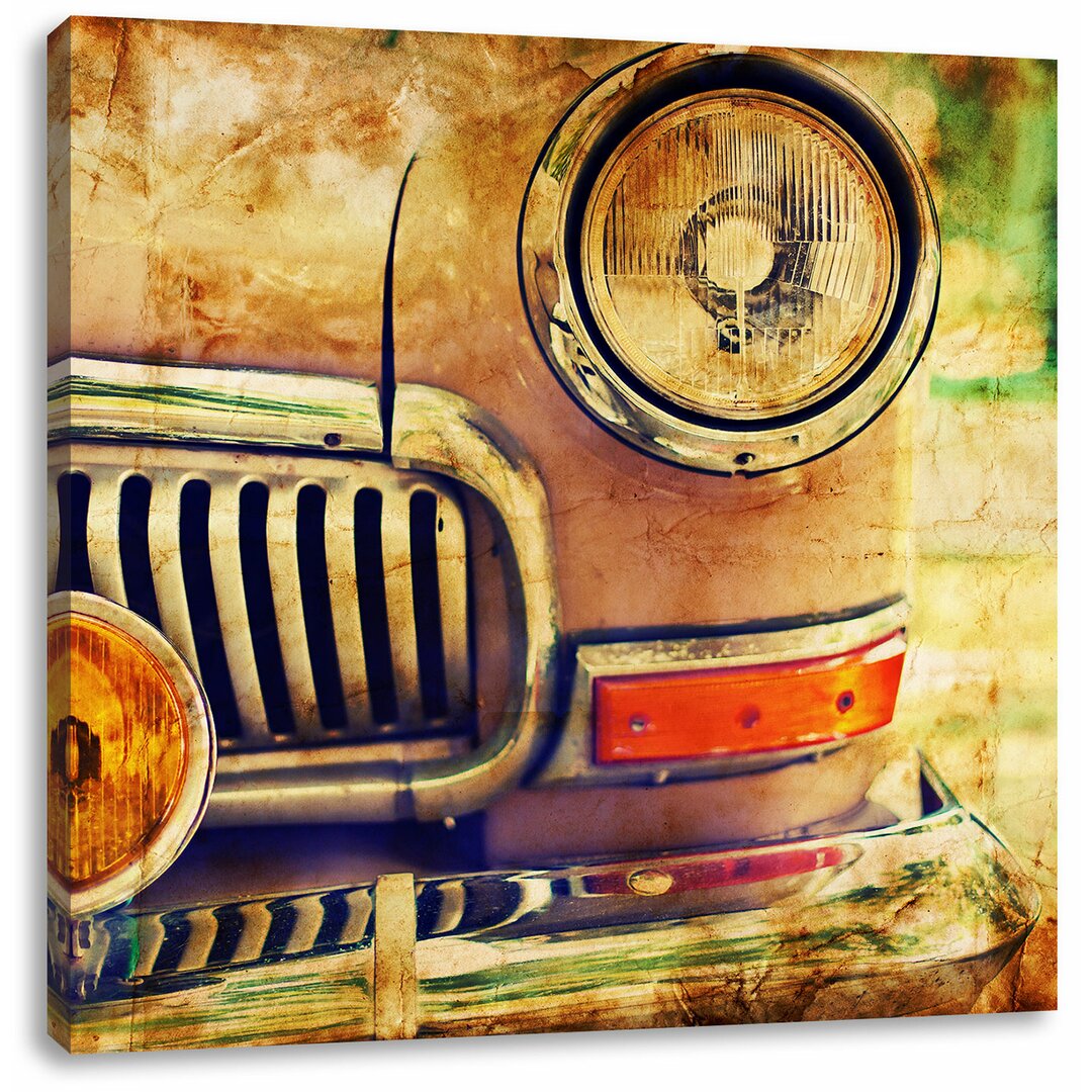 Leinwandbild Oldtimer im Retro Look