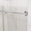 Porte de douche H 72 po, largeur 48 po, verre trempé transparent de 6 mm, revêtement résistant à l'eau, réglable, réversible, éclaboussures, coulissement lisse, cadre en acier coulissant facile à nettoyer, réglable de 44 à 48 po, étanchéité à l'eau,