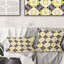 Motif rétro en mosaïque - Coussin Mid-Century-333297390