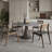 Farmhouse Glossy Sintered Stone Round Dining Table With Removable Lazy Susan Solid Wood Pedestal Base-1961249758-1961249762