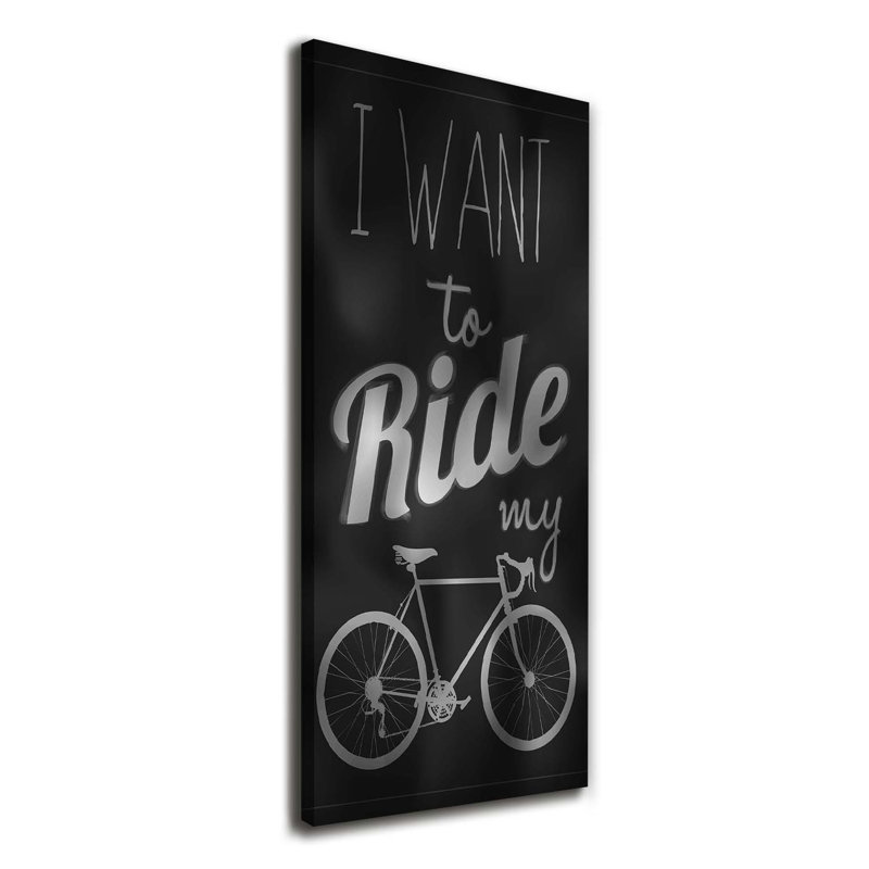 Want To Ride - Wrapped Canvas Print