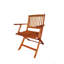 Ensemble de salle à manger pliable pour patio, 4 chaises pliantes, intérieur et extérieur universel, teck