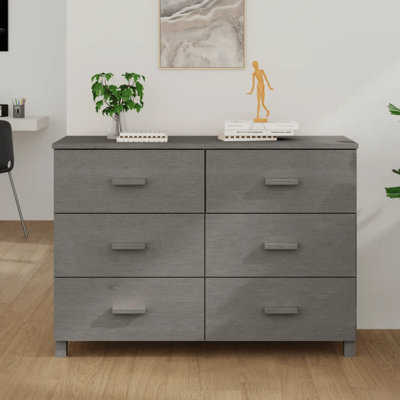 Berning 113cm W 6 - Drawer Chest of Drawers