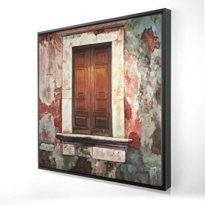 " Door Of An Old Red Building "