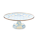 Sky Check Small Pedestal Platter