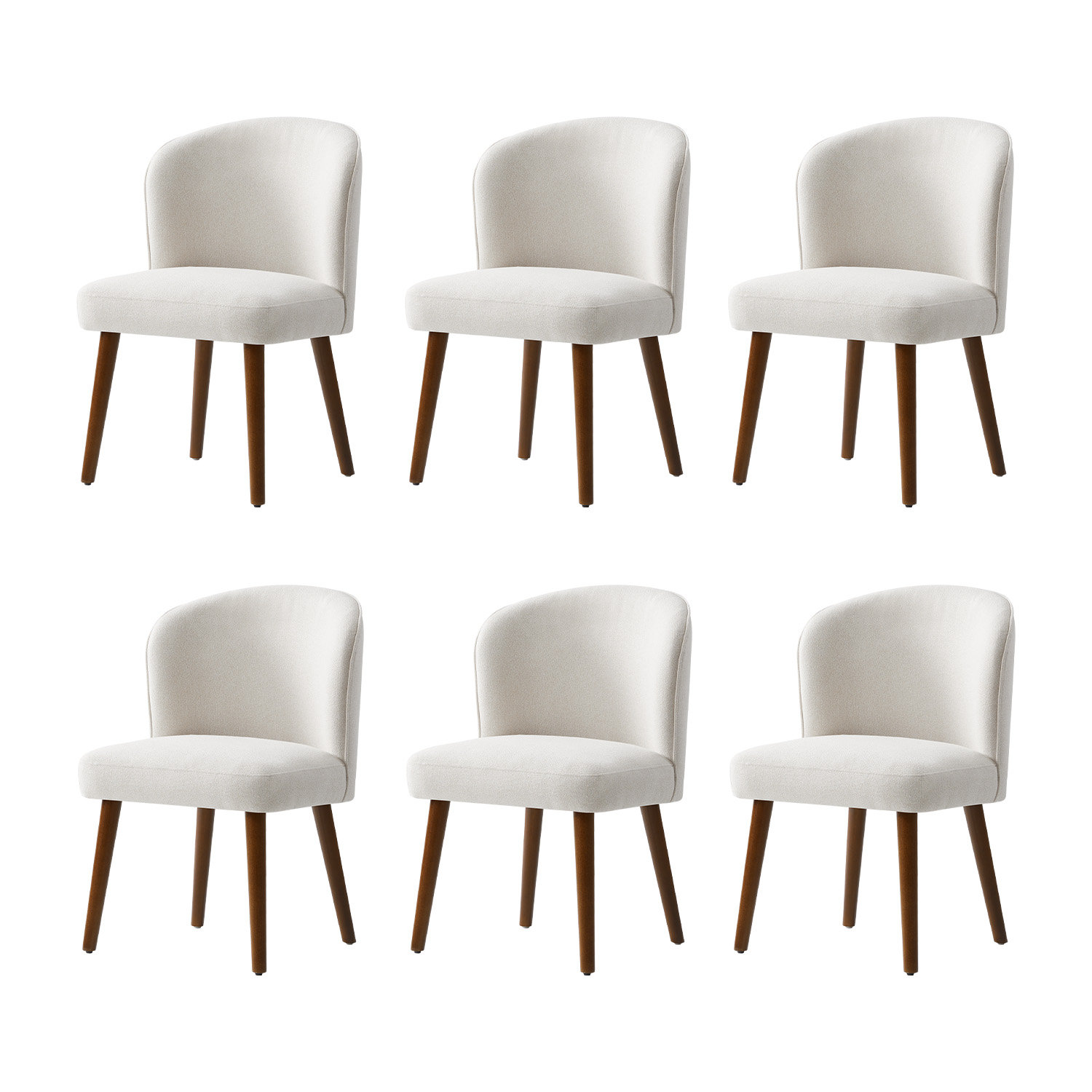 Monticello Dining Chair, White, 6