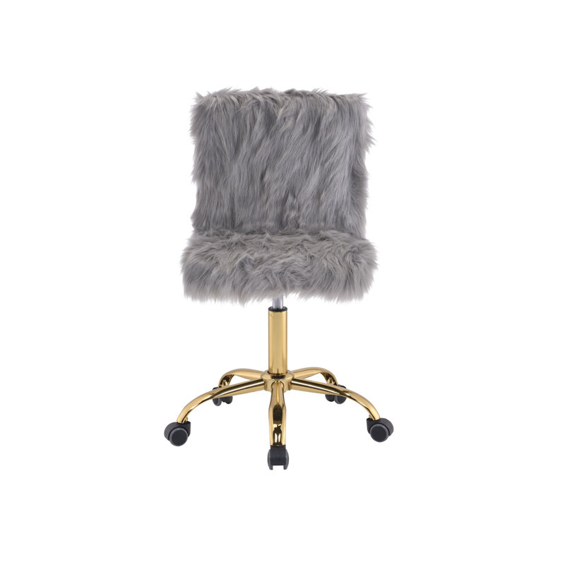 Chaise de travail Paciencia, Doré, Gris