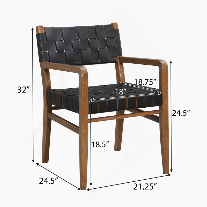 Chaise de salle à manger (ensemble de 2), Brun