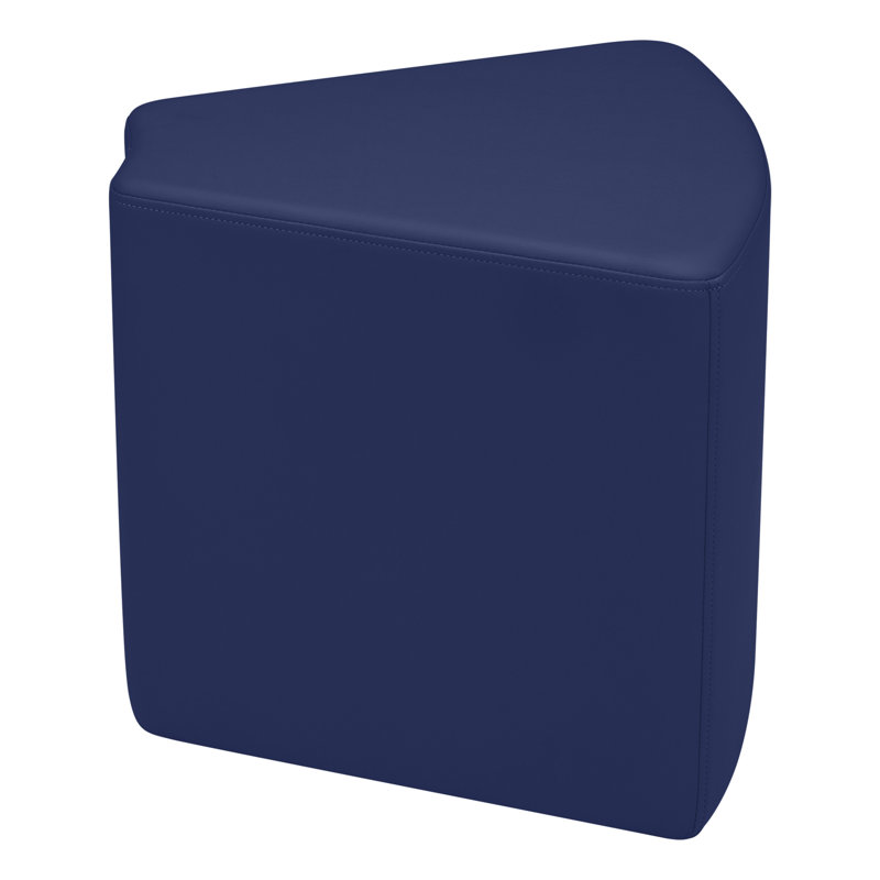 Pro Series Upholstered Wedge Ottoman 18" Height, Navy