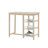 3-Piece Counter Height Set With Shelves