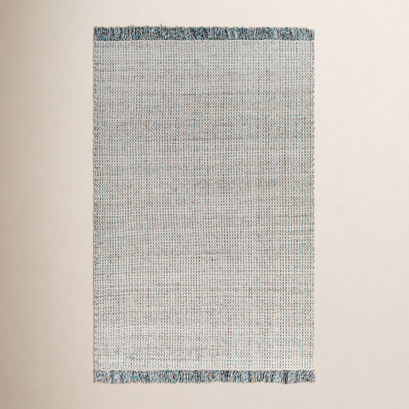 Viewcrest Hand Woven Recycled PET Geometric Indoor / Outdoor Area Rug , Rectangle 2' x 3'