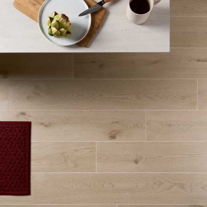 Oaktree Natural 8x48 Wood Look Matte Porcelain Tile, Ash Oak Natural
