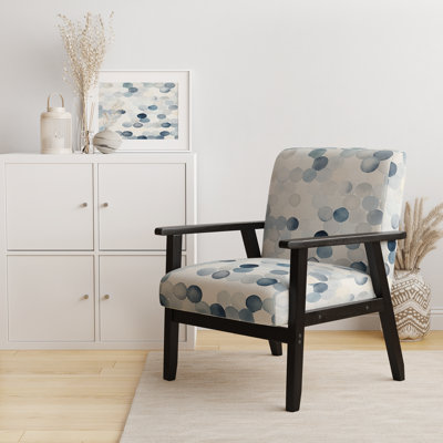 Motif artistique à pois fantaisiste - Fauteuil d'appoint et fauteuil rembourrés Modern_D