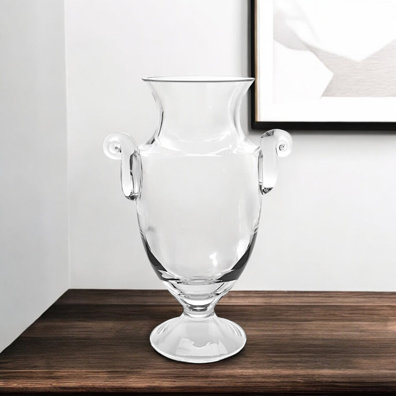 Esbern Crystal Table Vase, 12" H x 5" W x 9" D