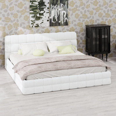 Lit plateforme tapissier Contemporary