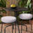 Decorative Indoor Outdoor Waterproof Round Cushion Cover, Patio Bar Stool UV Resistant Seat Cover-1543111088
