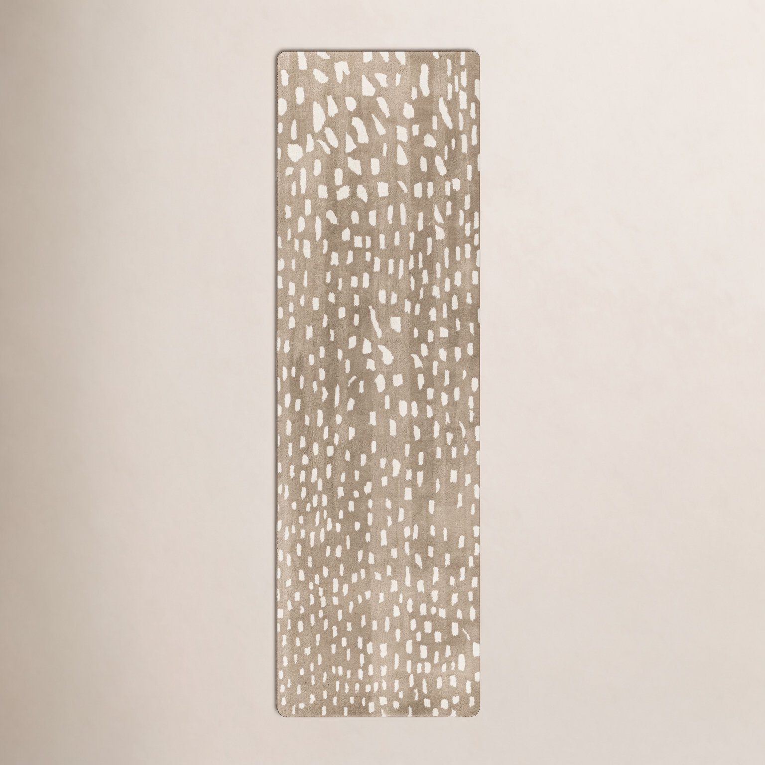 Jona Light Brown Hand-Tufted Wool Rug, Runner 2'6" x 8'