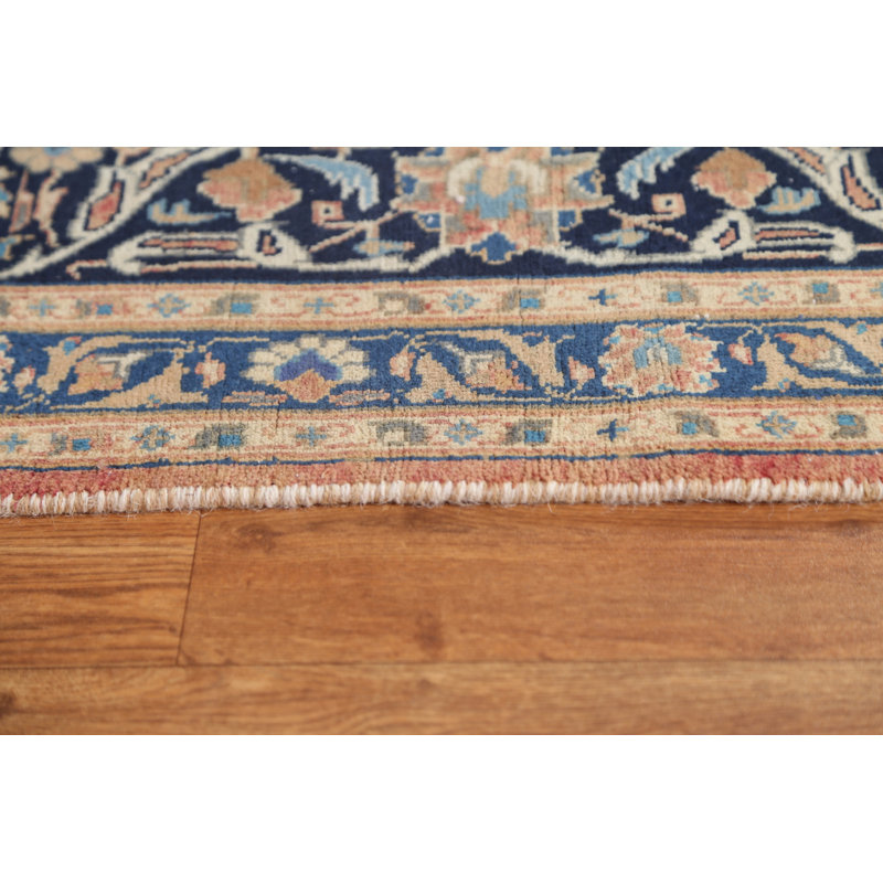 Tapis corail unique en laine noué à la main de style années 1970 de 6 pi 4 po x 9 pi 5 po Ronita