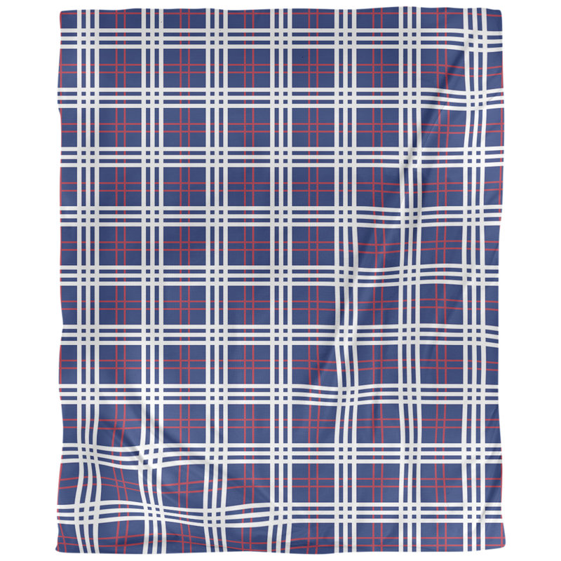 Housse de couette simple New York Big Football Luxury, Housse de couette pour grand lit, Bleu foncé / rouge / blanc