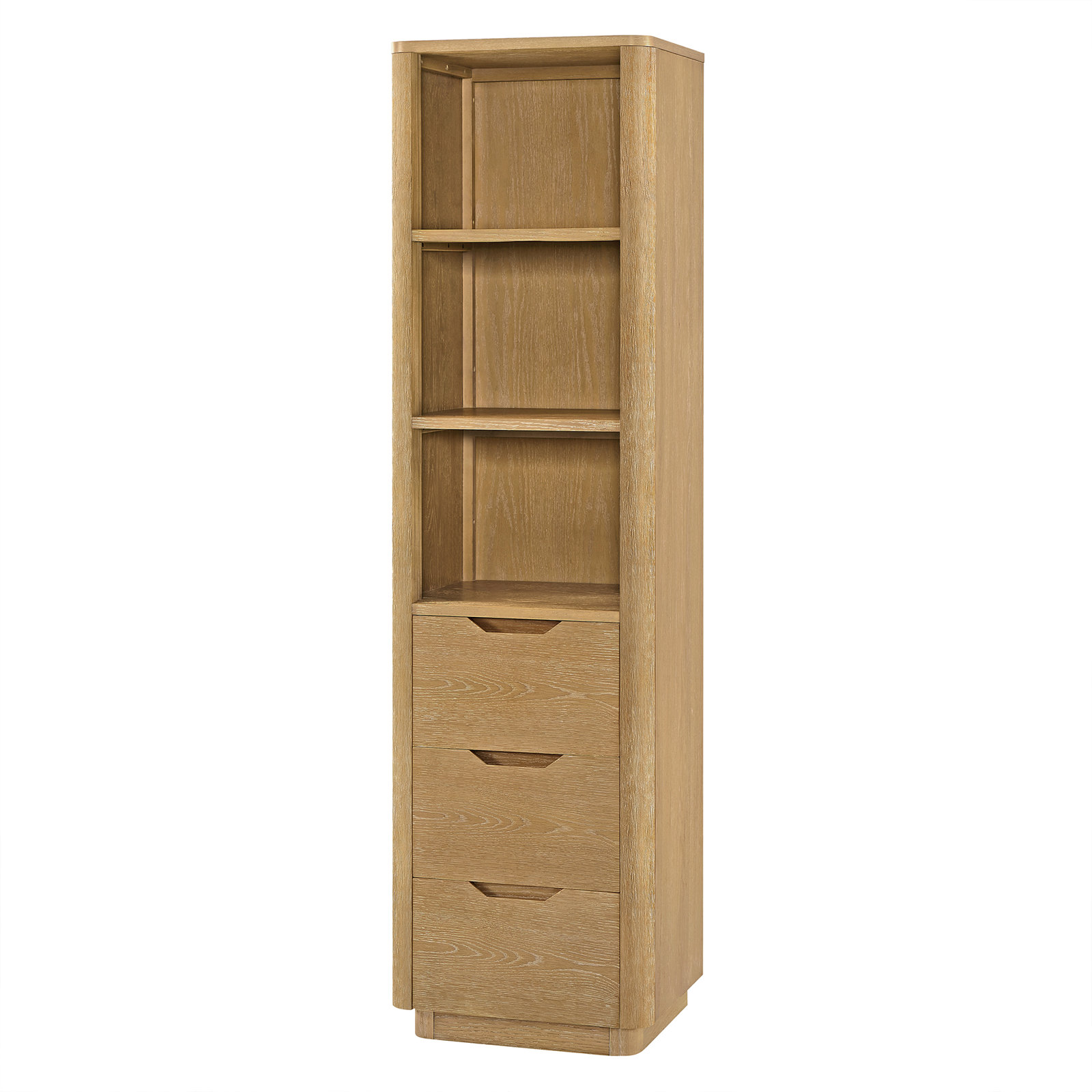 Kaiser 20in. Storage Cabinet for Bathroom, Kitchen and Living Room, Washed Ash Gray