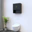 Armoire noire au-dessus de la toilette 19,7 po Madera-945906230