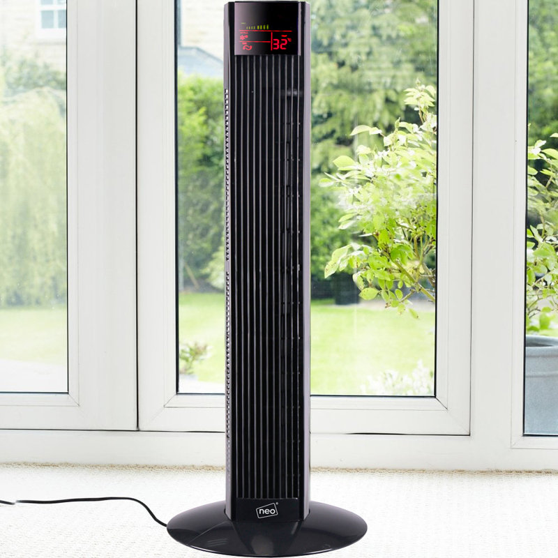 NeoDirect 92Cm Oscillating Tower Fan, Black