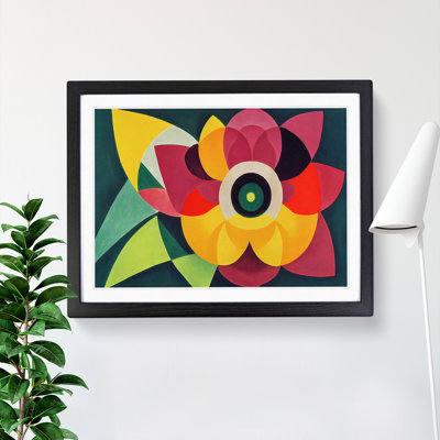 Lotus Flower Abstract - Single Picture Frame Print