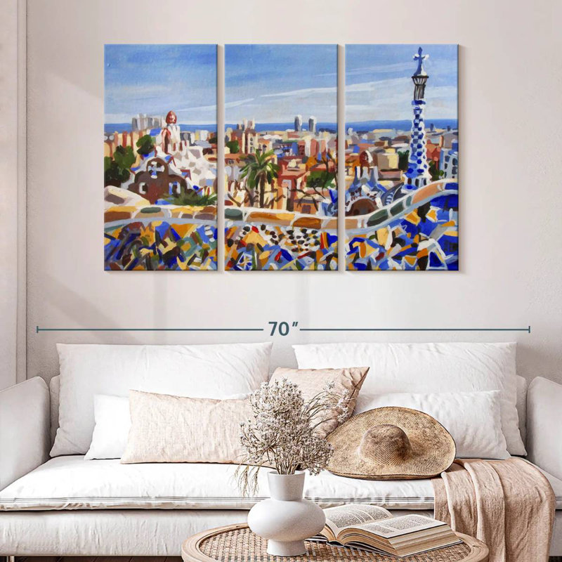Sirci Barcelona Gaudi, H 32 po x l 50 po
