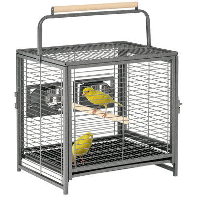 Bird Cage Travel Breeding Cage for Budgie Cockatiel 48 x 38 x 65 cm