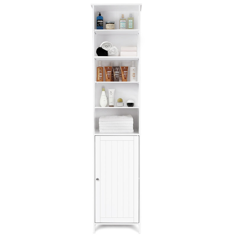 Meeks Freestanding Bathroom Storage Furniture Set, White