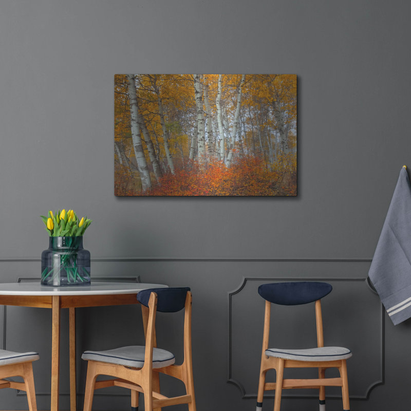 "Morning Aspens" par Jesse Estes, H 24 po x l 36 po