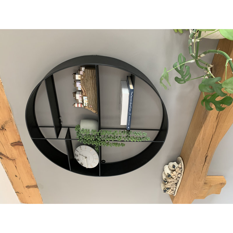 Jadotte 4 Piece Circle Metal Accent Shelf