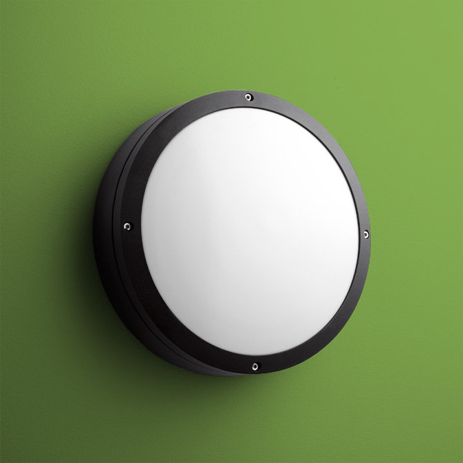 Flush Mounted Sconce, Black